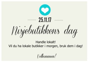 Nisjebutikkens dag - handle lokalt