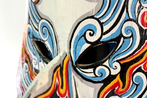 Phi Ta Khon Ghost mask  in Ghosh Mash Festival Phi Ta Khon festi