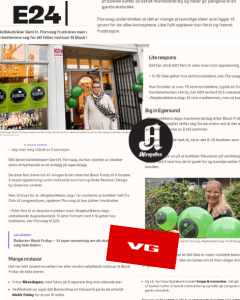 Nisjebutikkens dag - i VG, Aftenposten og E24