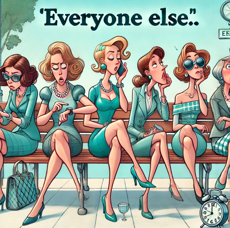 KI-generert bilde av de som venter på 'noen andre' skal ta en avgjørelse